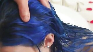 UNLEASH THE PORN FURY Squirting, Anal  Beyond! Blue Hair Jewelz Blu Takes Bath Time to NEW Heights!
