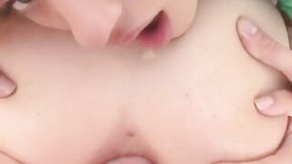 UNBELIEVABLE ORAL ACTION! Tiny Petite Teen Goes BALLSDEEP on a Hungry Cock!