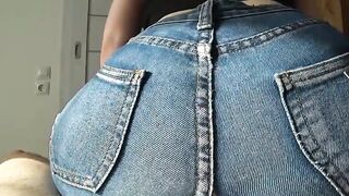 This Bitch Tore her Jeans to Jump on my Dick