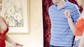 cumshot - busty milf gets hot mothers day threeway s8:e4