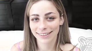 This slender cocksucker has green eyes and freckles