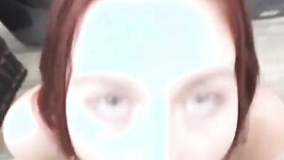 anal redhead stepsis danni rivers eats taboo cum in pov banging