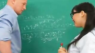 TEACHERS PET Slender Asa Akira Gets DEGRADED in Class...And THE REASON Is CRAZY!