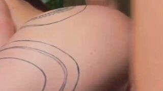 Hot couple fucking hard on cam with huge cock