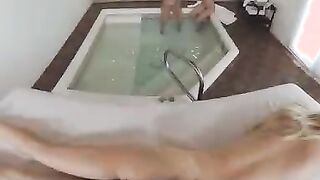 Spa day for Lily Glee, Macy Meadows, and Paisley Porter calls for full body massages and multiple orgasms!