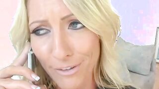 Hot Milf Emma Starr takes two long cocks