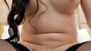 Big Ass Latina Trap Wanking Up Her Uncut Cock 2