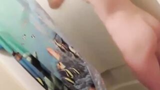 My stepdaughter caught with a mounted dildo