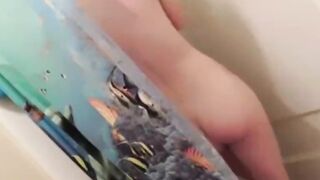 My stepdaughter caught with a mounted dildo