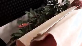 Japanese pretty teen enjoys her beauty treatment