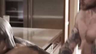 Hunk dude fucks friends TS girlfriend wet ass