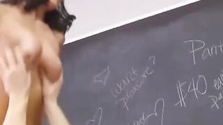 blowjob hot teen high school girl fucked by coach in classroom