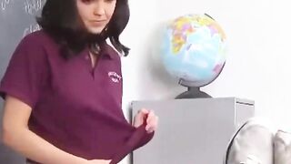 blowjob hot teen high school girl fucked by coach in classroom