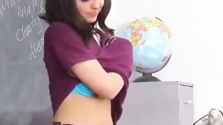 blowjob hot teen high school girl fucked by coach in classroom