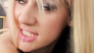 Adorable blonde british 19 year old bimbo screwed with natural hooters