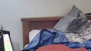 Natural Curly Boy masturbating Part 3 doing a Cam Show