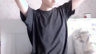 Femboy cam home video