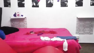Blonde foam up sexy body and sucks and rubs toy 2