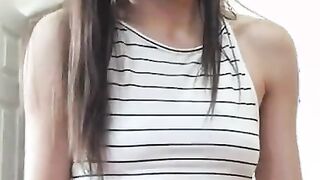 creampie  slim teen lets stepdad fuck her in pov