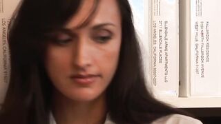 Secretary fingering busty lesbian boss