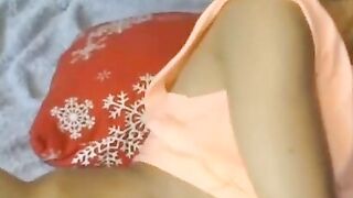 Hot Latina having fun masturbating