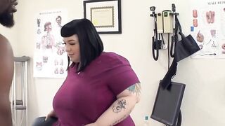 BBW Nurse Alexxxis Allure Takes Care of His big black dick