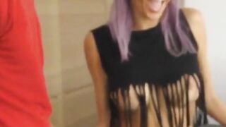 anal petite babe gets a fat cock in the kitchen