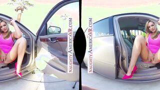 Turned On beauty Brett Rossi shows how thankful she is that you changed her flat tire