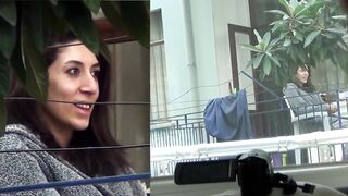 The Turkish woman saw the dick.