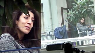 The Turkish woman saw the dick.