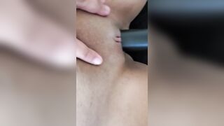 cougar Vacuums Huge Pierced Clit