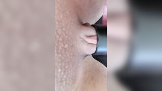 cougar Vacuums Huge Pierced Clit
