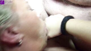Bareback sperm sex party with the 3-hole plowed and drink queen