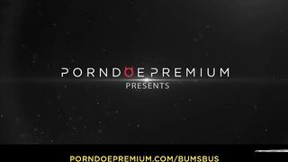 BUMS BUS - Wild public sex with horny European beauty