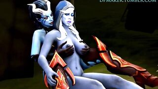 Legion Commander & Lina Fellatio / DOTA 2 SFM