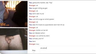 two Bombshell German girls, booty, g-string and boobies, chastity penis