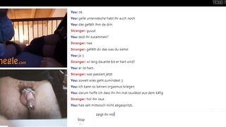 two Bombshell German girls, booty, g-string and boobies, chastity penis