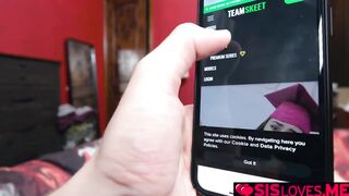 Stepsister wants to practice sucking talents more with stepbro