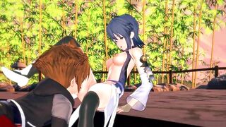 Sora Gets Dick Sucked by Aqua, Fucks her in the Water. Kingdom