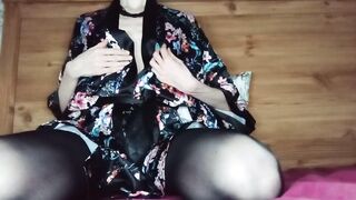 Watching Porno and Masturbating my Long Vagina.
