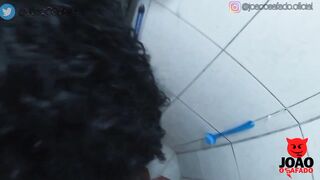 Putaria no banheiro com a preta fogosa * JoaoOsafado