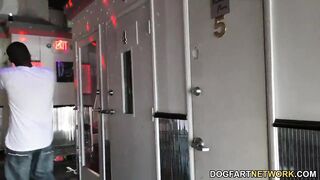 19 year old Yo Melody Parker Sucks And Fucks Big Ebony Gloryhole Cocks
