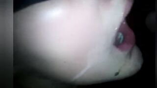 Kaci Stout Facial and Cum Drink Cummed Compilation Updated Version