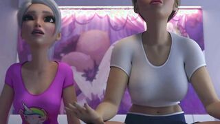 Cute Dickgirl Lose Virginity 3D HENTAI 2023 STEP Family