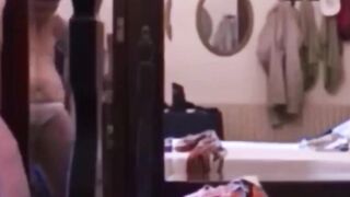 intimate home scenes my BBW stepmom (voyeur)