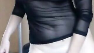 Naughty Secretary gets naked for you