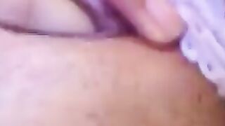 Stepsister fingerfucking her wet pussy