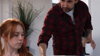 Sexy teen fucks stepdad and teacher