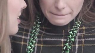 cumshot lovely lesbians kyler quinn and sophie sparks st pattys day