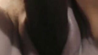 Big Tits Chick fingering her wet pussy and loves it